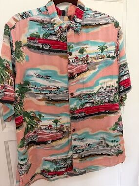 Reyn Spooner American Classics Vintage Hawaiian Shirt Retro Convertible
